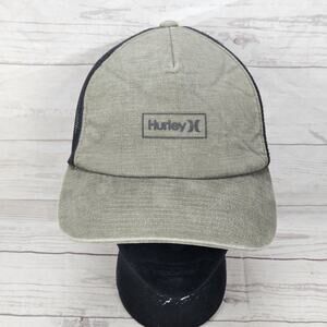Hurley Mesh Trucker Snapback Hat Cap Skate Skateboard Surf Men Women Green Black